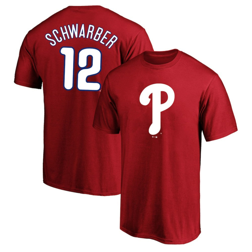 Red Kyle Schwarber Philadelphia Phillies Fanatics Big & Tall Name & Number T-Shirt
