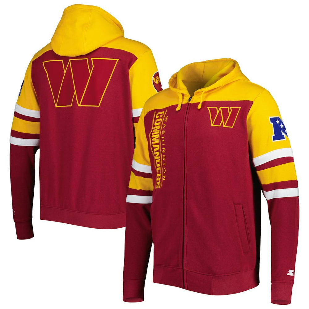 Starter Extreme Full-Zip Hoodie Jacket - Washington Commanders Hoodies