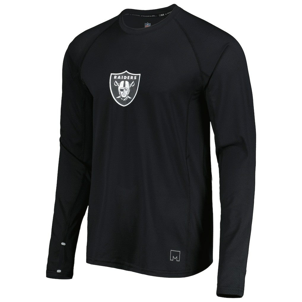 MSX by Michael Strahan Interval Long Sleeve Raglan T-Shirt - Las Vegas Raiders T-shirts