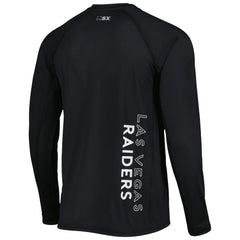 MSX by Michael Strahan Interval Long Sleeve Raglan T-Shirt - Las Vegas Raiders T-shirts