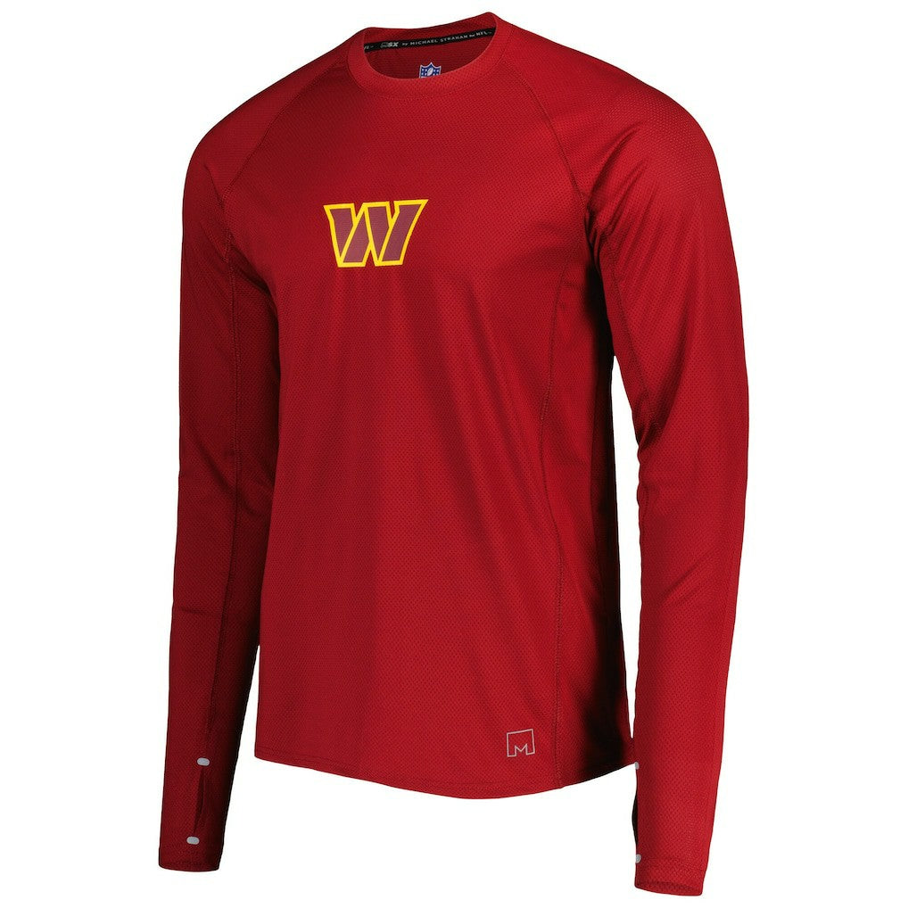 MSX by Michael Strahan Interval Long Sleeve Raglan T-Shirt - Washington Commanders T-shirts