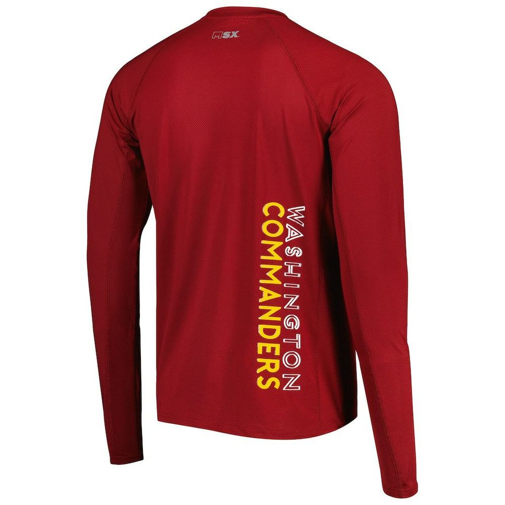 MSX by Michael Strahan Interval Long Sleeve Raglan T-Shirt - Washington Commanders T-shirts