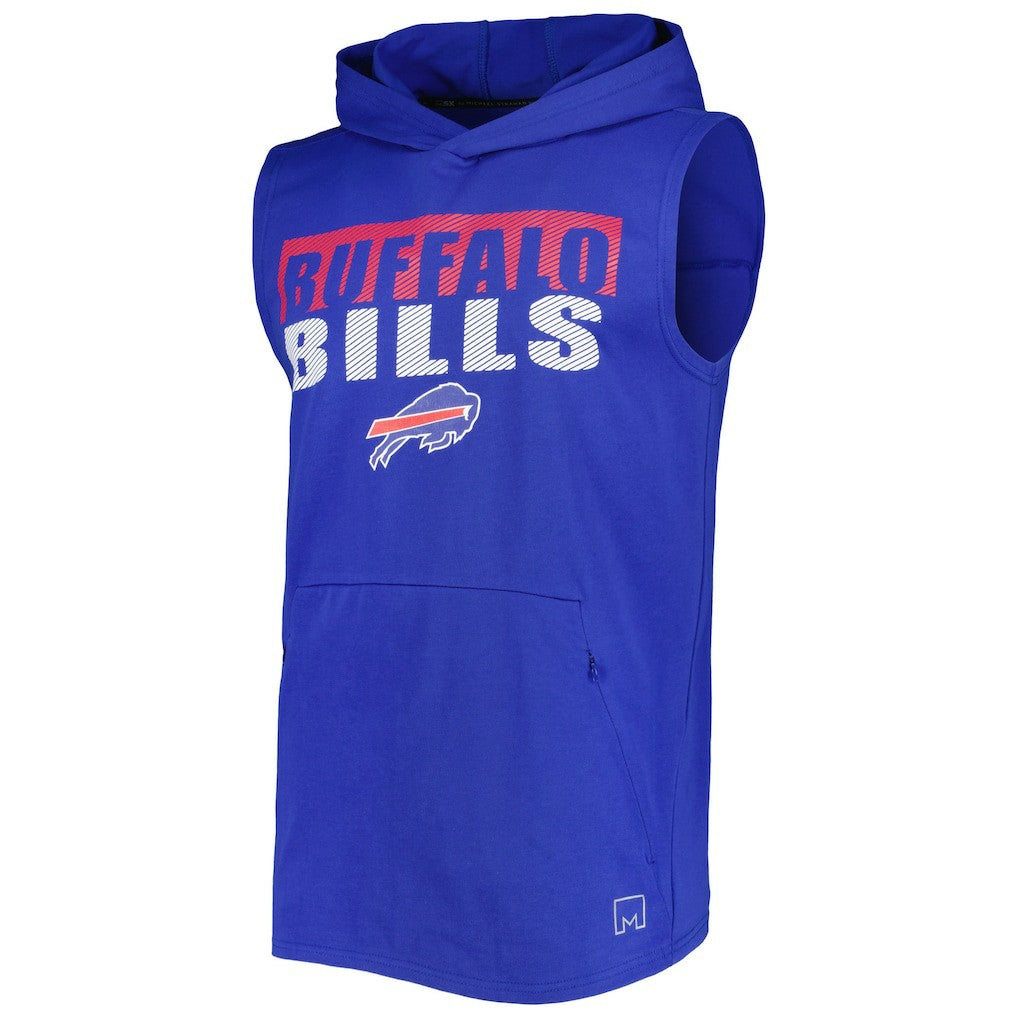 MSX by Michael Strahan Relay Sleeveless Pullover Hoodie - Buffalo Bills Hoodies
