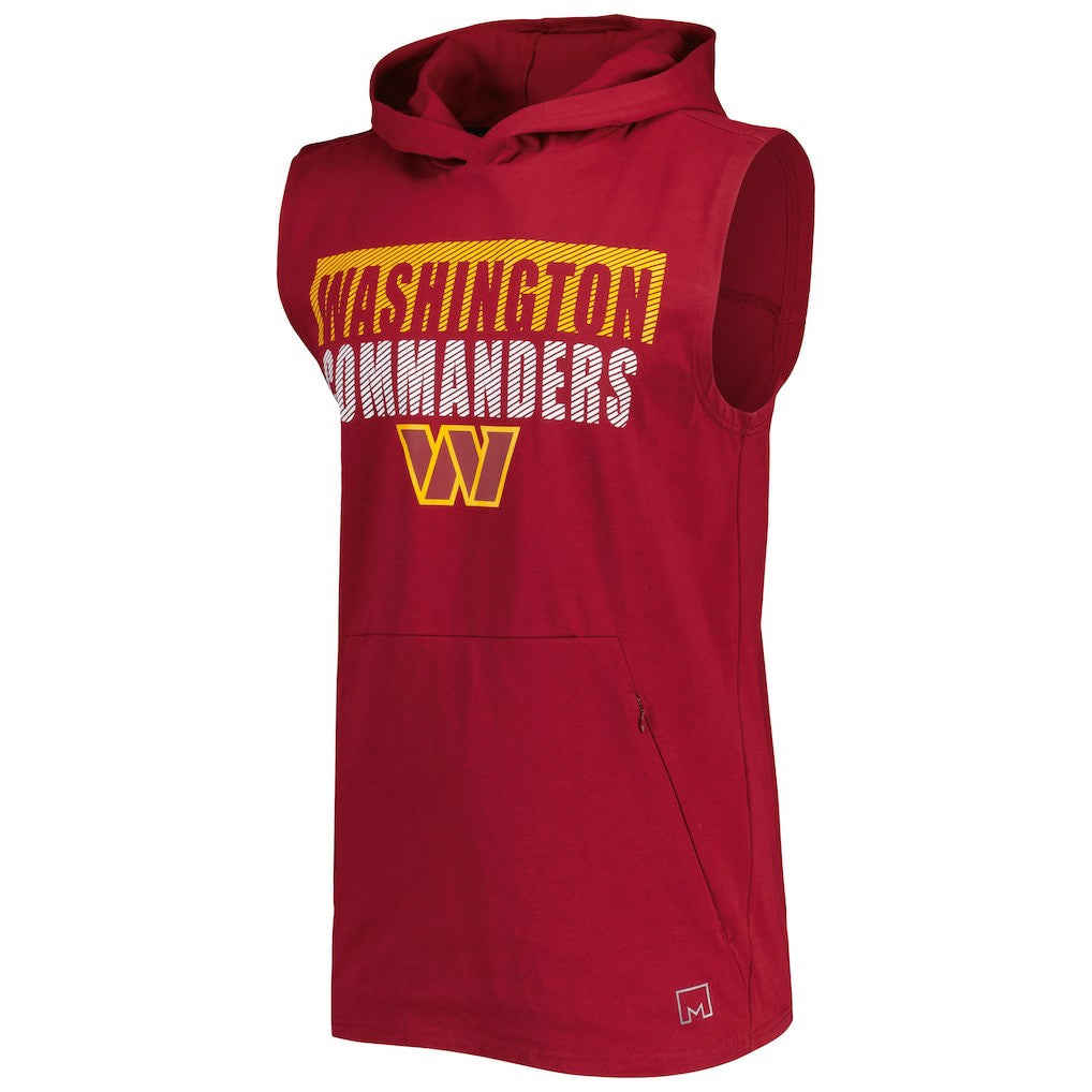 MSX by Michael Strahan Relay Sleeveless Pullover Hoodie - Washington Commanders Hoodies