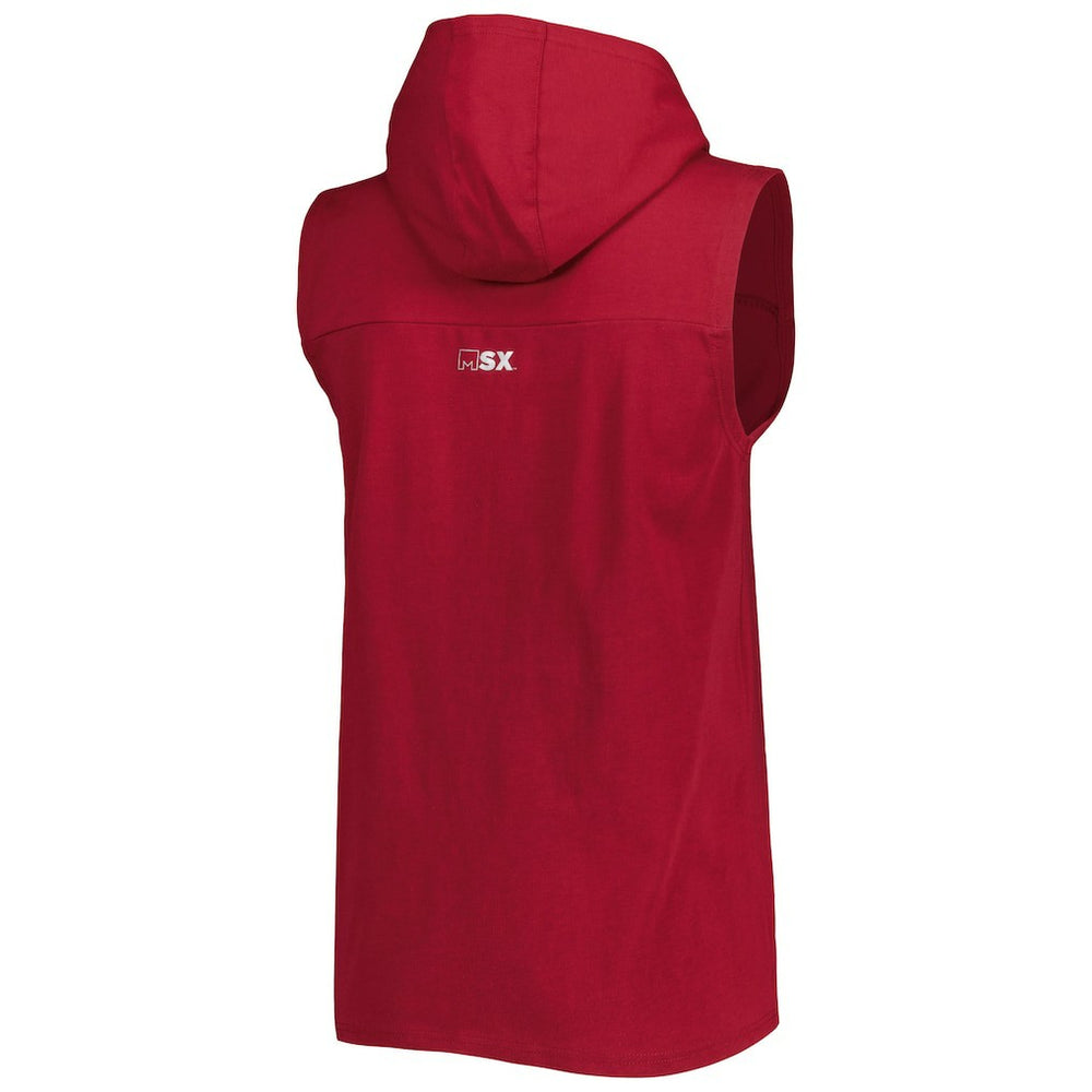 MSX by Michael Strahan Relay Sleeveless Pullover Hoodie - Washington Commanders Hoodies