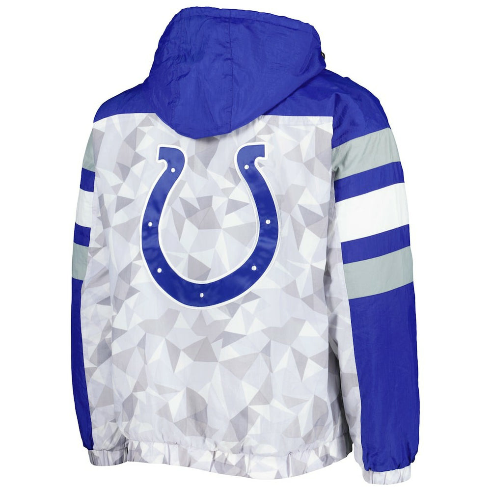 Starter Thursday Night Gridiron Raglan Half-Zip Hooded Jacket - Indianapolis Colts Jackets