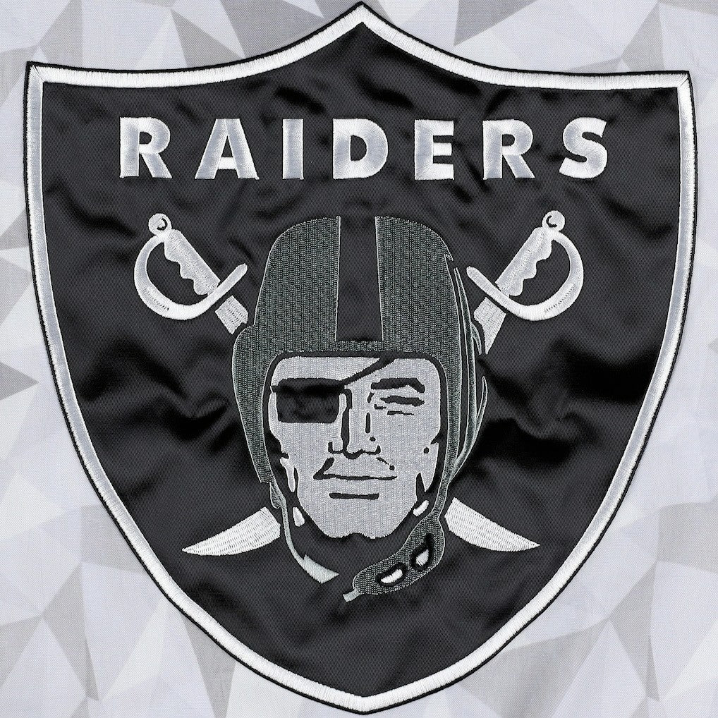 Starter Thursday Night Gridiron Raglan Half-Zip Hooded Jacket - Las Vegas Raiders Jackets