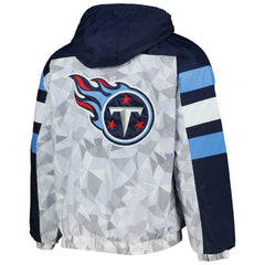 Starter Thursday Night Gridiron Raglan Half-Zip Hooded Jacket - Tennessee Titans Jackets