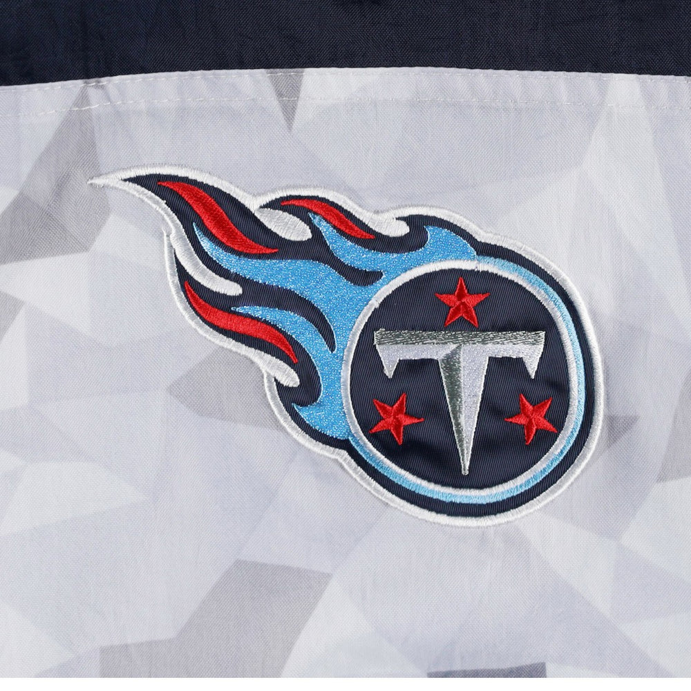 Starter Thursday Night Gridiron Raglan Half-Zip Hooded Jacket - Tennessee Titans Jackets