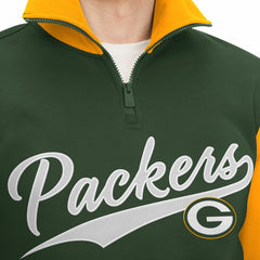 Tommy Hilfiger Aiden Quarter-Zip Sweatshirt - Green Bay Packers Sweatshirts