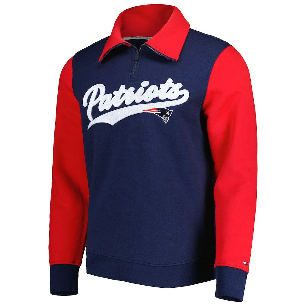 Tommy Hilfiger Aiden Quarter-Zip Sweatshirt - New England Patriots Sweatshirts