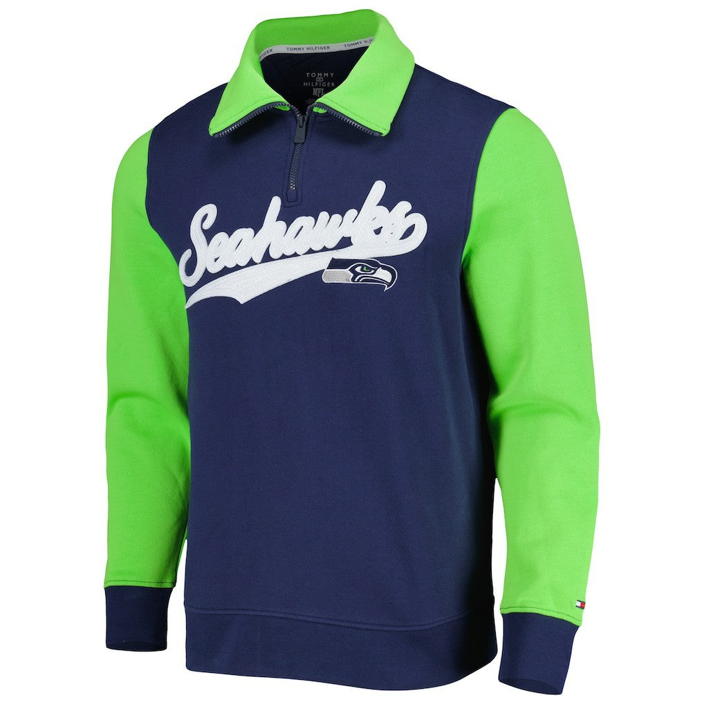Tommy Hilfiger Aiden Quarter-Zip Sweatshirt - Seattle Seahawks Sweatshirts