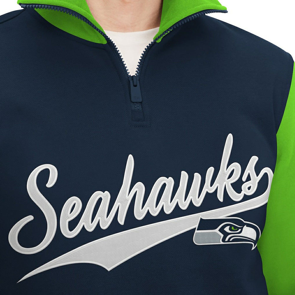 Tommy Hilfiger Aiden Quarter-Zip Sweatshirt - Seattle Seahawks Sweatshirts