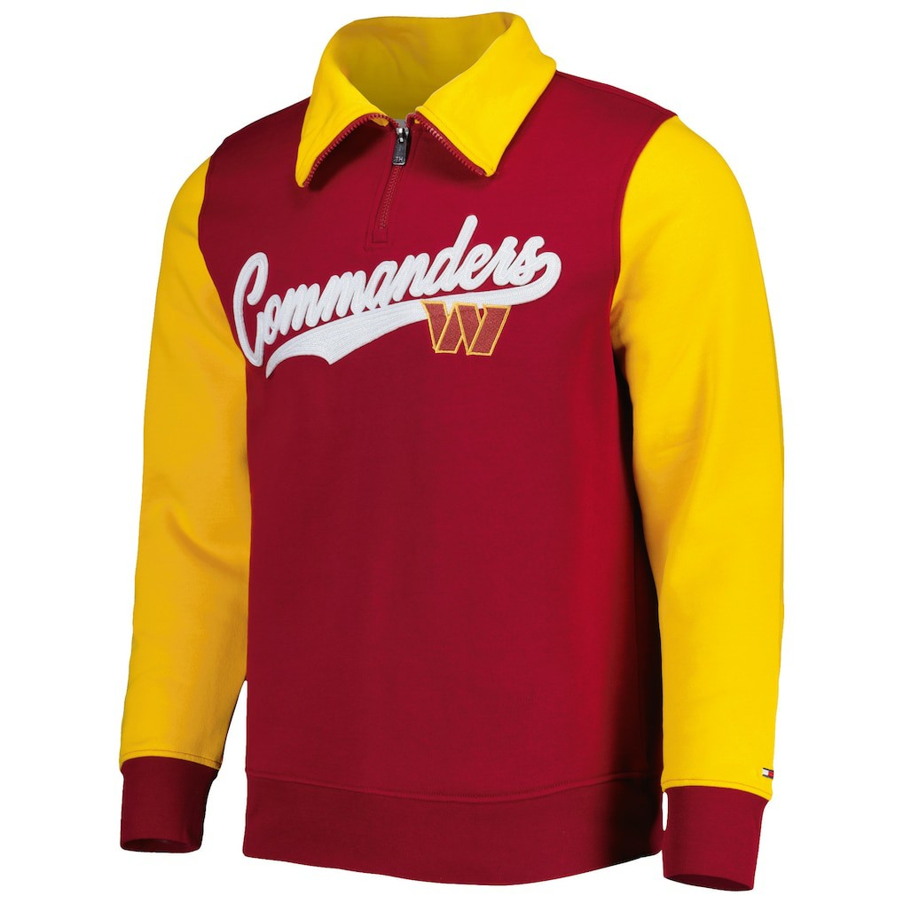Tommy Hilfiger Aiden Quarter-Zip Sweatshirt - Washington Commanders Sweatshirts