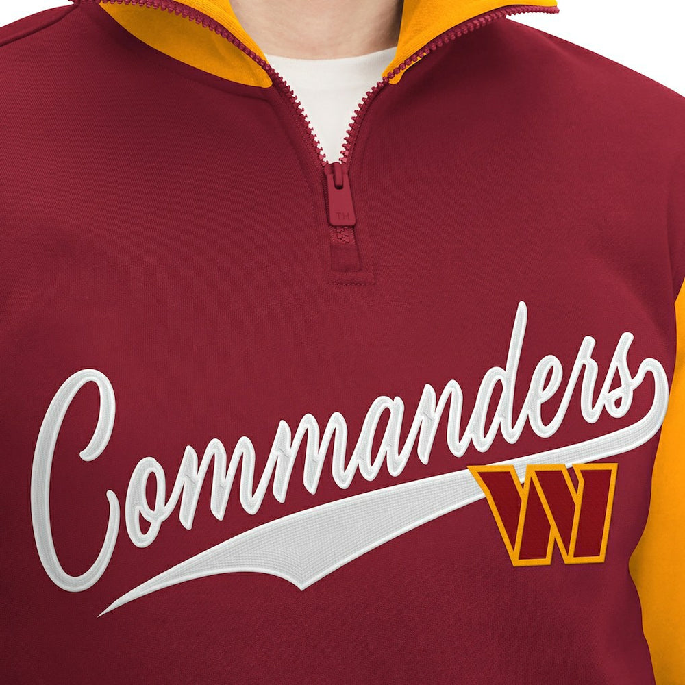 Tommy Hilfiger Aiden Quarter-Zip Sweatshirt - Washington Commanders Sweatshirts