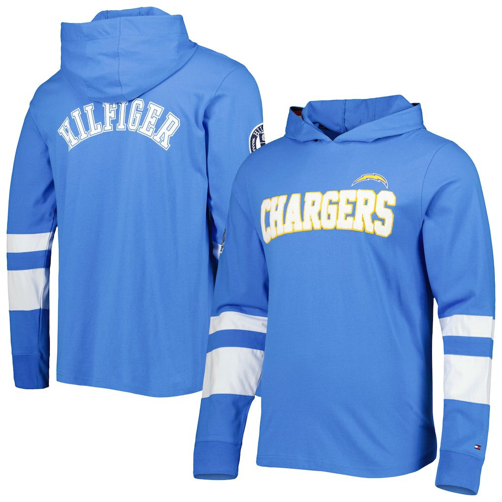 Tommy Hilfiger Alex Long Sleeve Hoodie T-Shirt - Los Angeles Chargers Hoodies