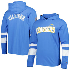Tommy Hilfiger Alex Long Sleeve Hoodie T-Shirt - Los Angeles Chargers Hoodies