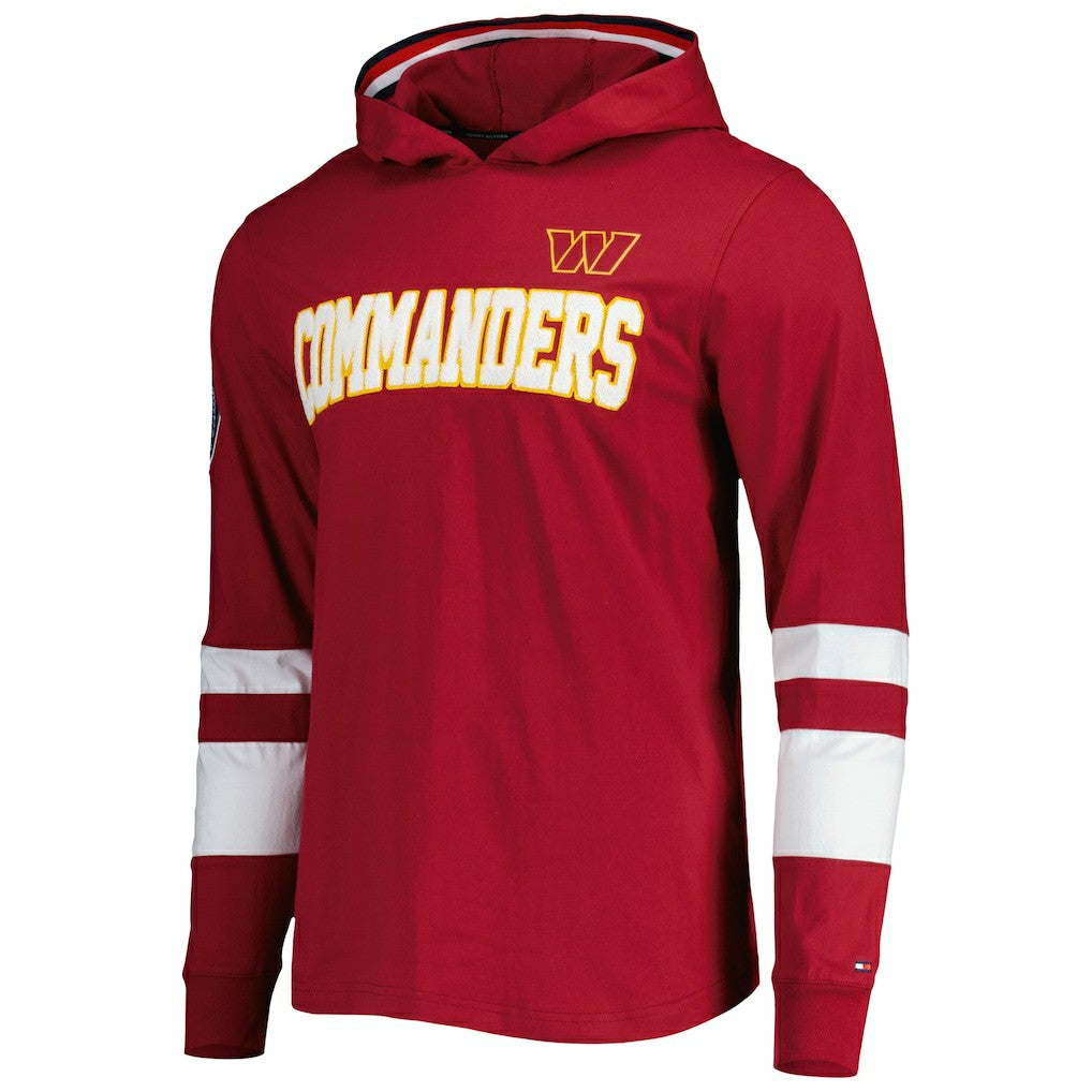 Tommy Hilfiger Alex Long Sleeve Hoodie T-Shirt - Washington Commanders Hoodies