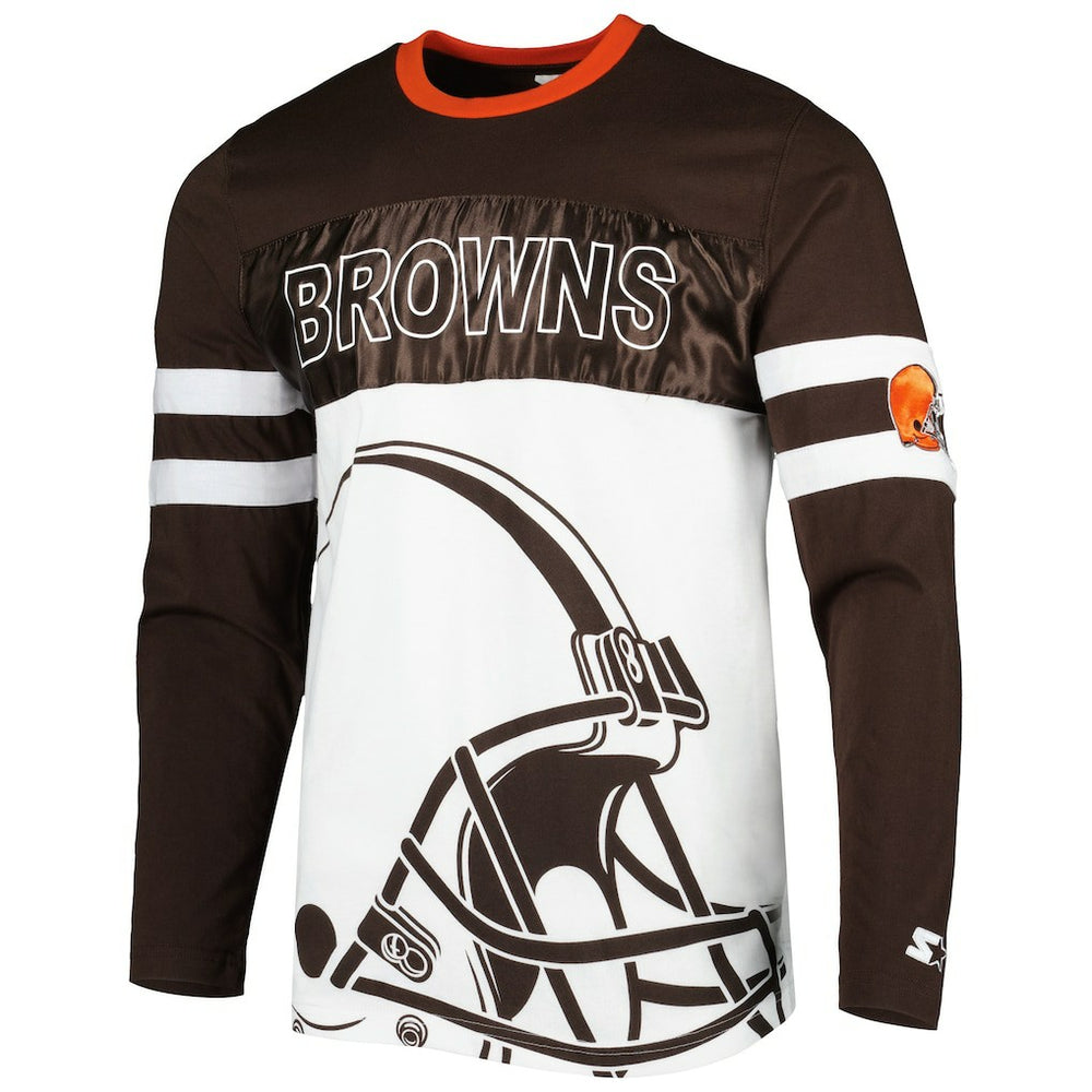 Starter Halftime Long Sleeve T-Shirt - Cleveland Browns T-shirts