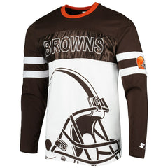 Starter Halftime Long Sleeve T-Shirt - Cleveland Browns T-shirts