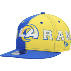 Team Split 9FIFTY Snapback Hat - Los Angeles Rams Hats