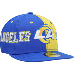 Team Split 9FIFTY Snapback Hat - Los Angeles Rams Hats