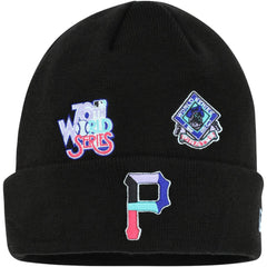 Black Pittsburgh Pirates New Era Polar Lights Cuffed Knit Hat