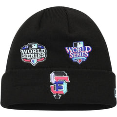 Black San Francisco Giants New Era Polar Lights Cuffed Knit Hat