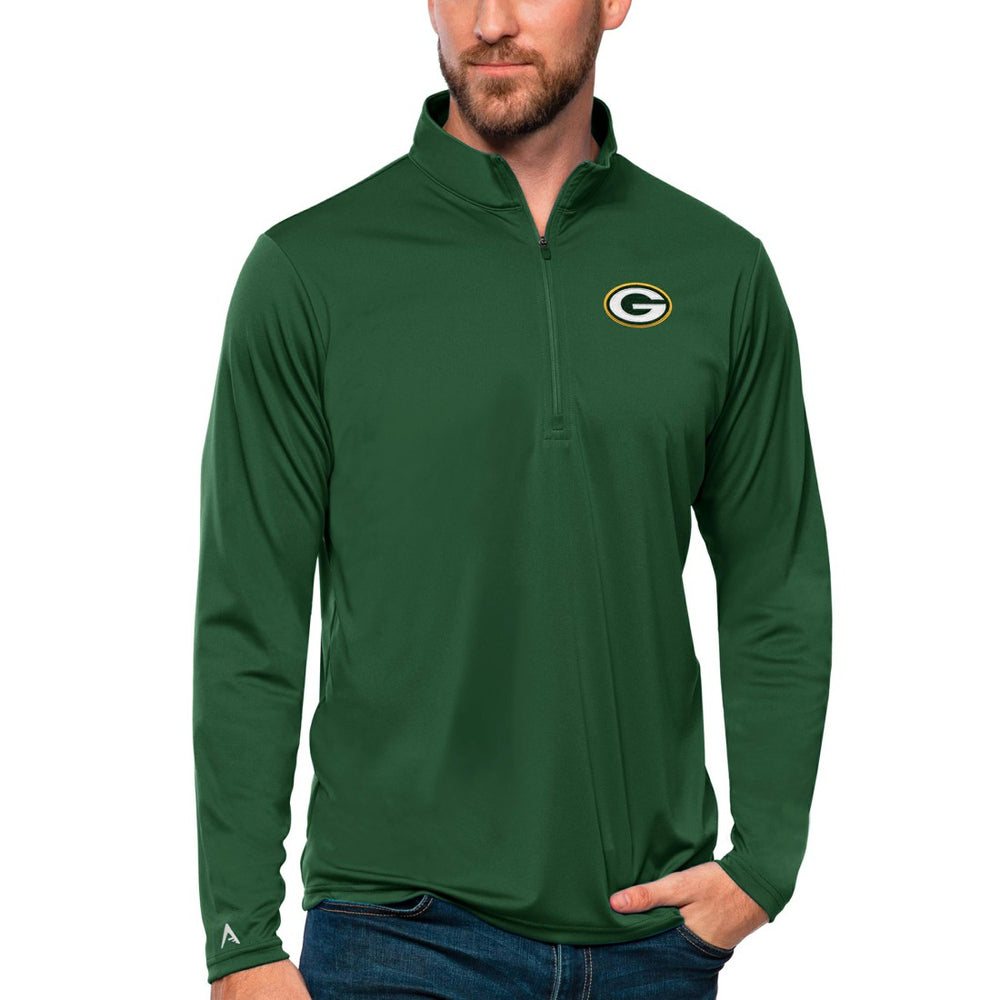 Antigua Tribute Quarter-Zip Lightweight Pullover Top - Green Bay Packers Pullover