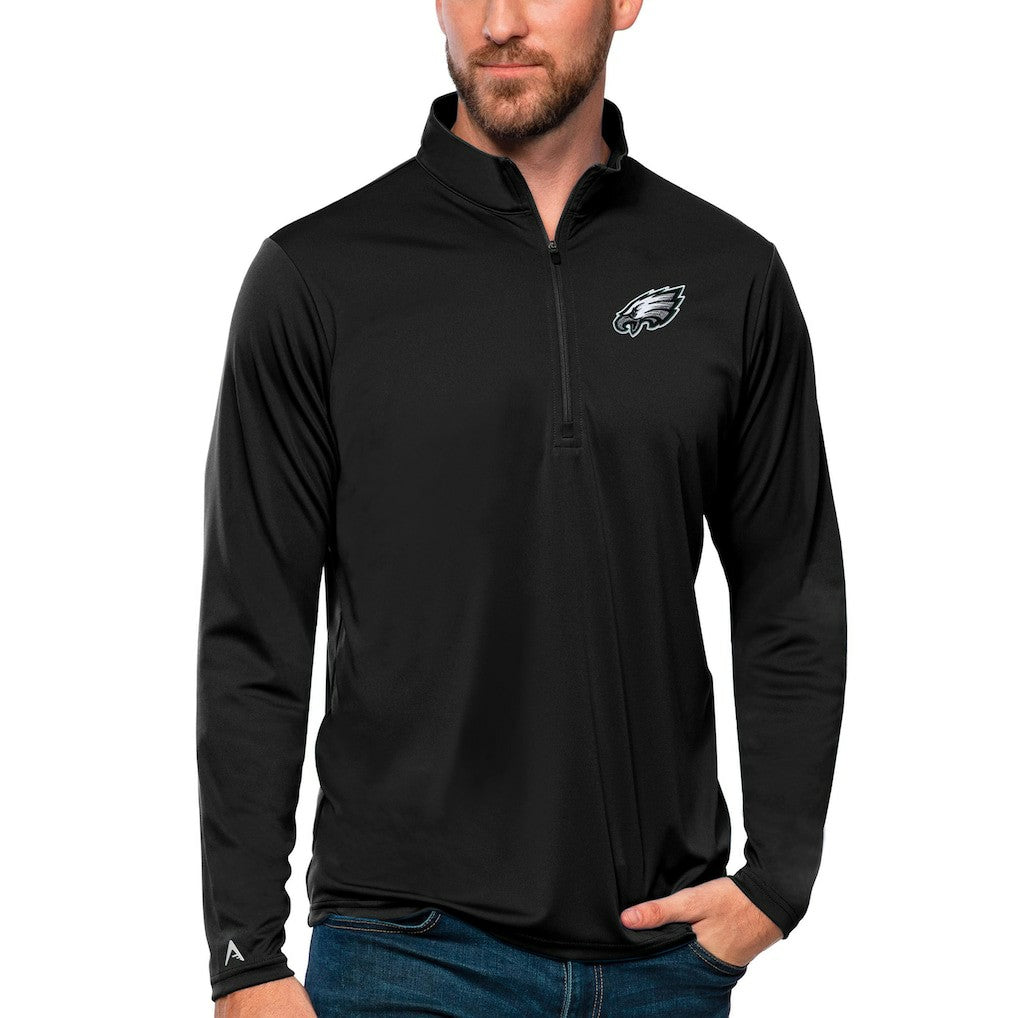 Antigua Tribute Quarter-Zip Lightweight Pullover Top - Philadelphia Eagles Pullover