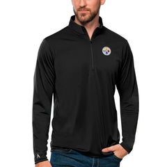 Antigua Tribute Quarter-Zip Lightweight Pullover Top - Pittsburgh Steelers Pullover
