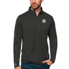 Antigua Tribute Quarter-Zip Lightweight Pullover Top - Pittsburgh Steelers Pullover