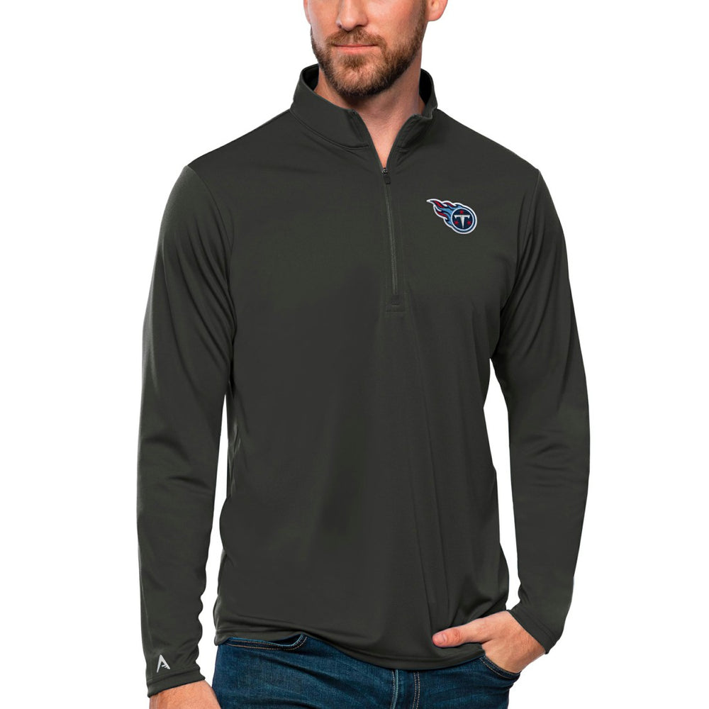 Antigua Tribute Quarter-Zip Lightweight Pullover Top - Tennessee Titans Pullover