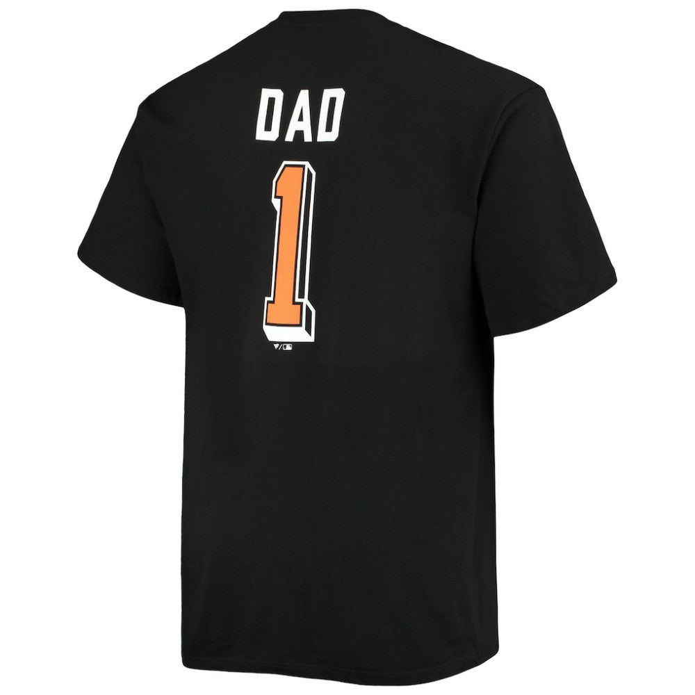 Black San Francisco Giants Big & Tall Father's Day #1 Dad T-Shirt