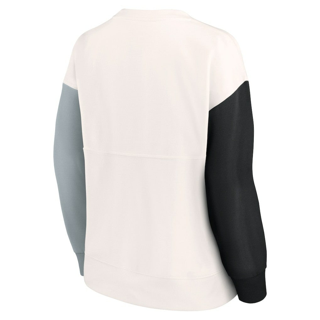 Women's Colorblock Primary Logo Pullover Sweatshirt - Las Vegas Raiders Pullover
