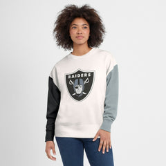 Women's Colorblock Primary Logo Pullover Sweatshirt - Las Vegas Raiders Pullover