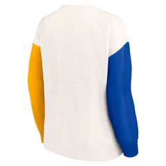 Women's Colorblock Primary Logo Pullover Sweatshirt - Los Angeles Rams Pullover