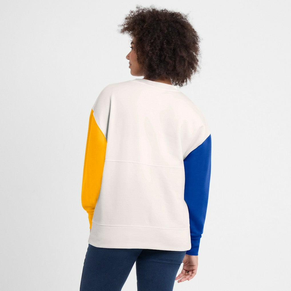 Women's Colorblock Primary Logo Pullover Sweatshirt - Los Angeles Rams Pullover
