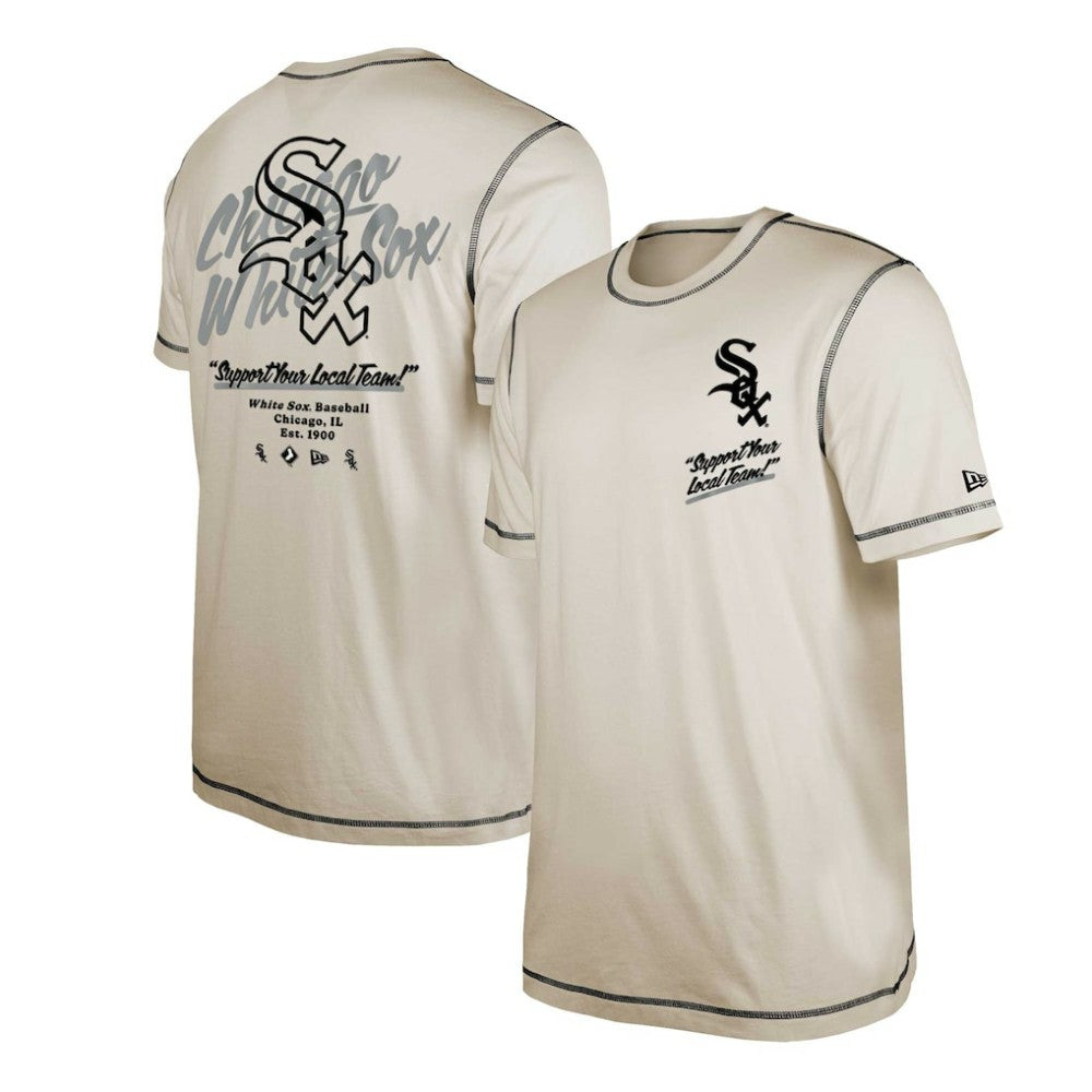 White Chicago White Sox New Era Team Split T-Shirt