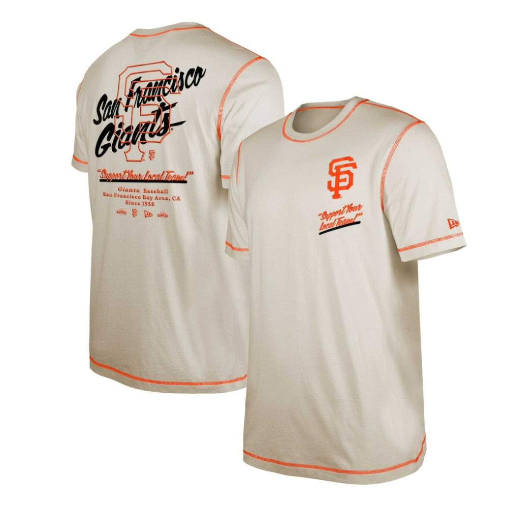 White San Francisco Giants New Era Team Split T-Shirt