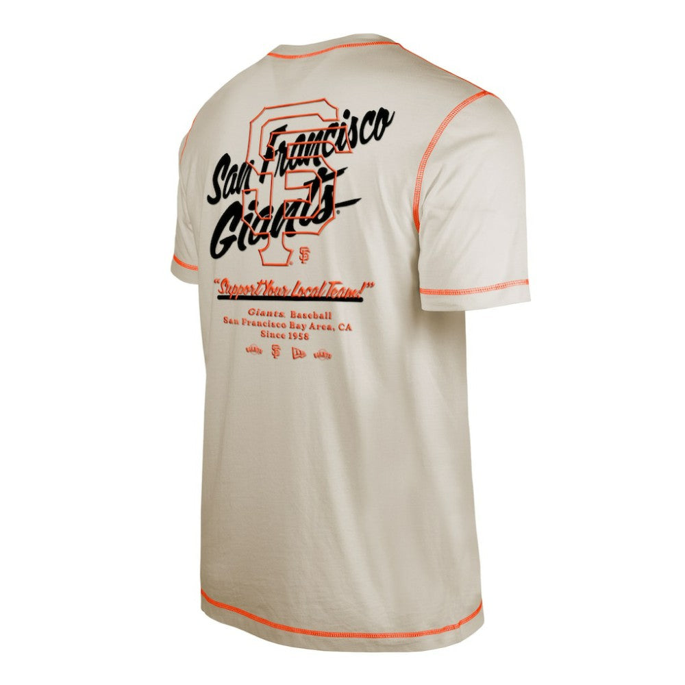 White San Francisco Giants New Era Team Split T-Shirt