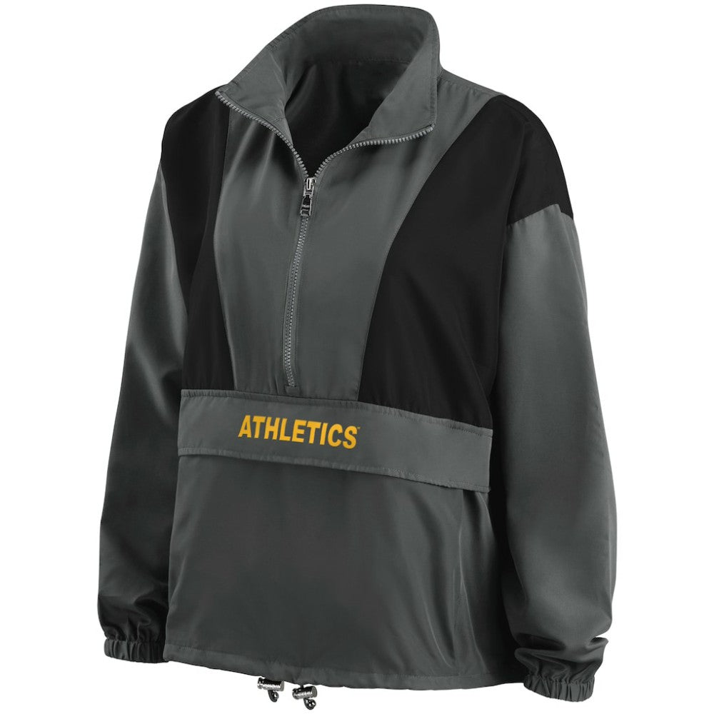 Charcoal Athletics WEAR by Erin Andrews Women's Packable Half-Zip Jacket