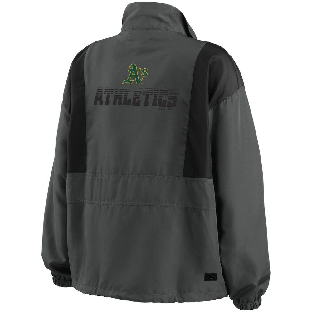 Charcoal Athletics WEAR by Erin Andrews Women's Packable Half-Zip Jacket