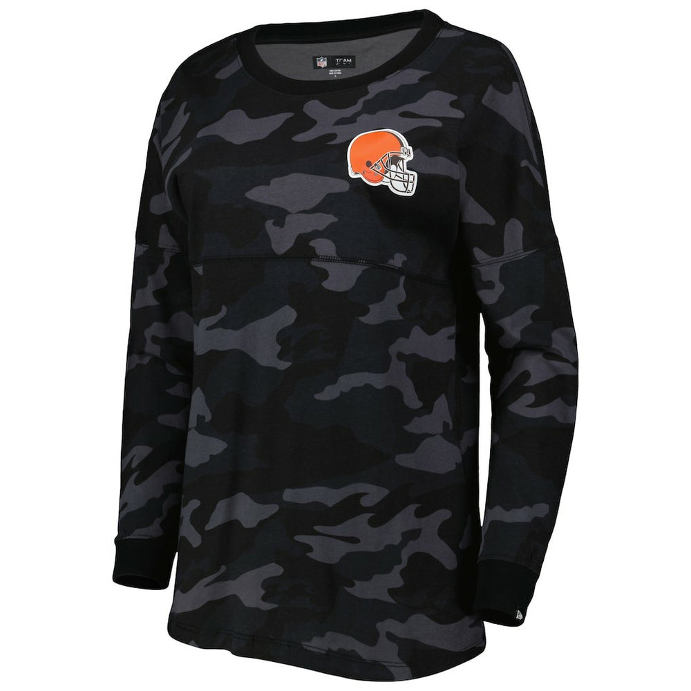 Women's Camo Long Sleeve T-Shirt - Cleveland Browns T-shirts