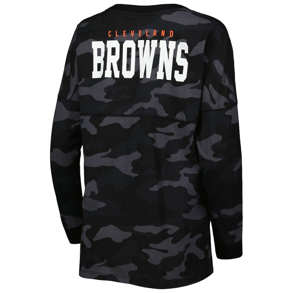 Women's Camo Long Sleeve T-Shirt - Cleveland Browns T-shirts