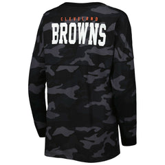 Women's Camo Long Sleeve T-Shirt - Cleveland Browns T-shirts