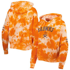 Women's Cloud Dye Fleece Pullover Hoodie - Cleveland Browns Hoodies