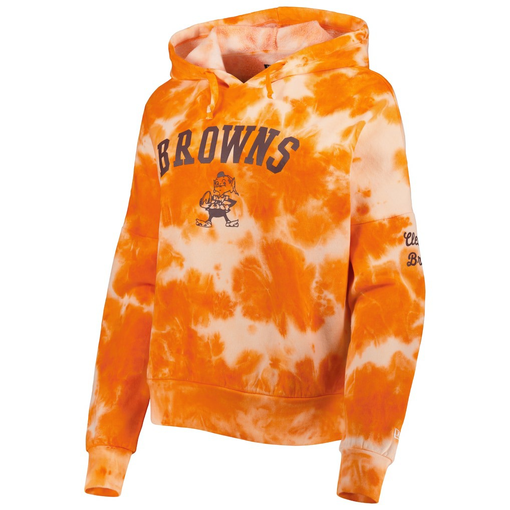 Women's Cloud Dye Fleece Pullover Hoodie - Cleveland Browns Hoodies