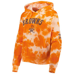 Women's Cloud Dye Fleece Pullover Hoodie - Cleveland Browns Hoodies