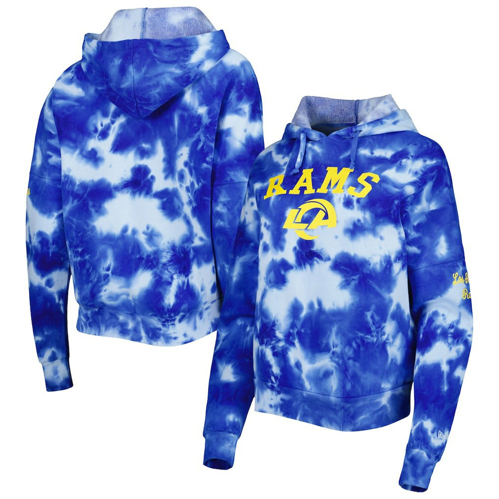 Women's Cloud Dye Fleece Pullover Hoodie - Los Angeles Rams Hoodies